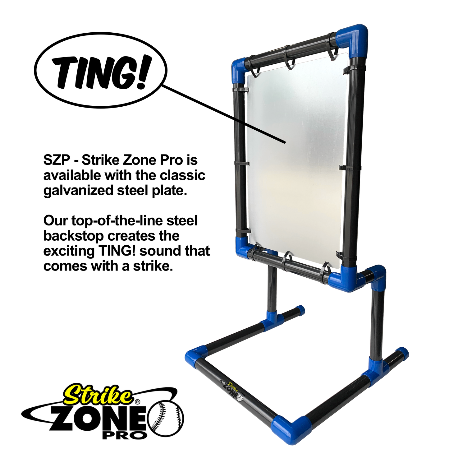 SZP - Strike Zone Pro ™ (Steel) wiffle ball and blitzball strike zone target