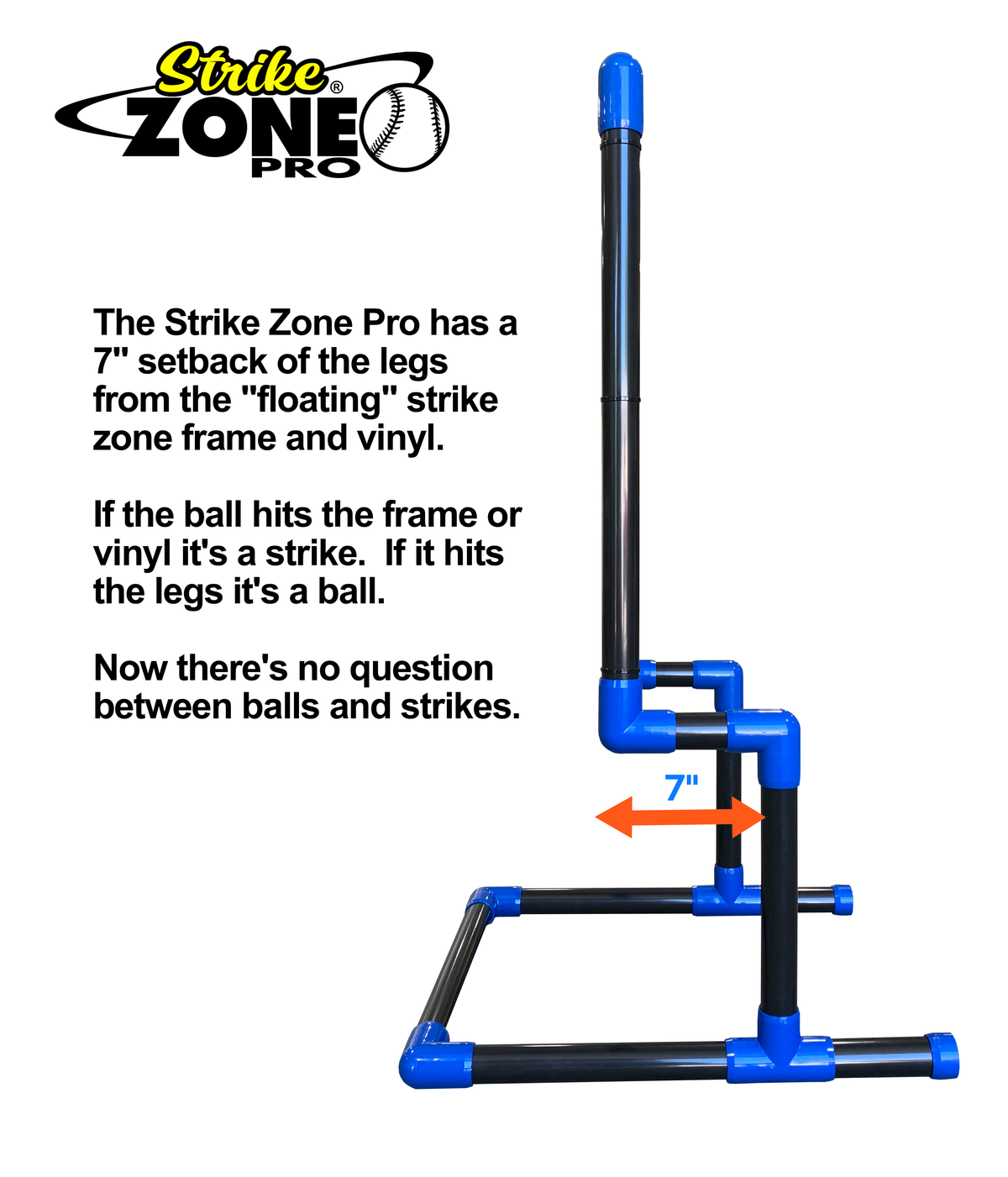 SZP - Strike Zone Pro ™ (Blue Vinyl) wiffle ball and blitzball strike ...